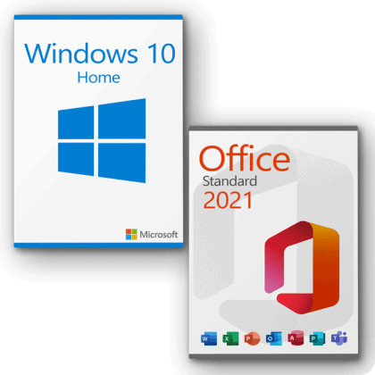 Microsoft Windows 10 Home + Microsoft Office 2021 Standard