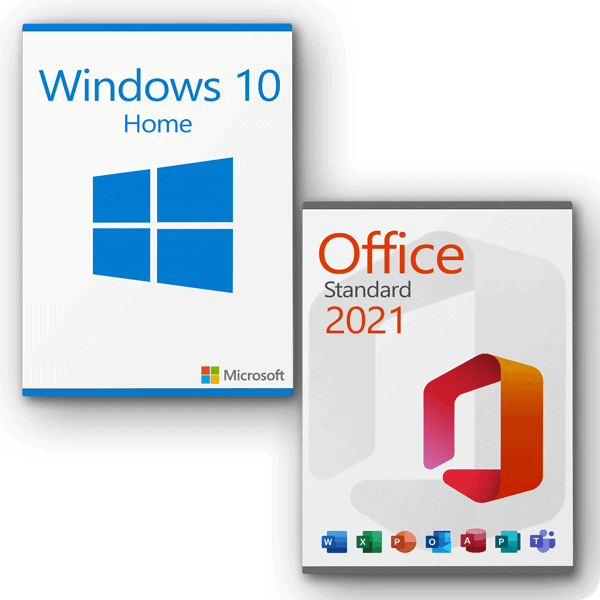 Microsoft Windows 10 Home + Microsoft Office 2021 Standard