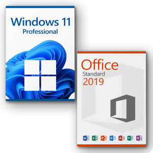 Microsoft Windows 11 Professional + Microsoft Office 2019 Standard license for 3 devices