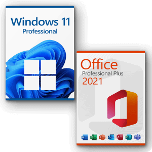 Microsoft Windows 11 Professional + Microsoft Office 2021 Professional Plus license for 3 devices