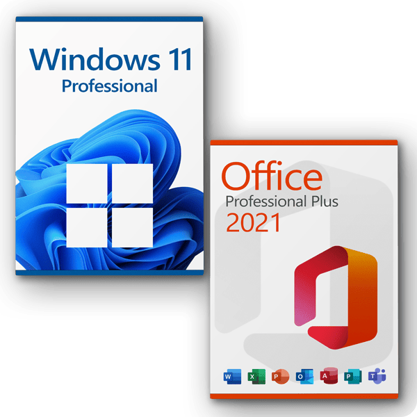 Microsoft Windows 11 Professional + Microsoft Office 2021 Professional Plus license for 3 devices