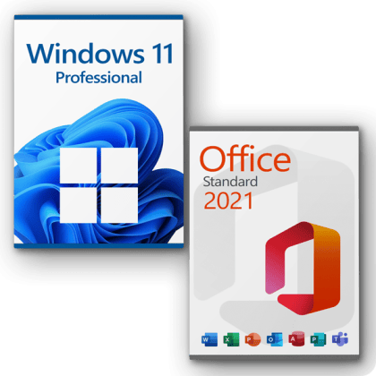 Microsoft Windows 11 Professional + Microsoft Office 2021 Standard license for 3 devices