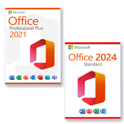 Microsoft Office 2024 Standard + Microsoft Office 2021 Professional Plus license for 3 devices