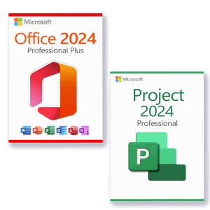 Microsoft Office 2024 Professional Plus + Microsoft Project 2024 Professional license for 3 devices