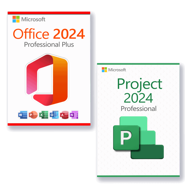 Microsoft Office 2024 Professional Plus + Microsoft Project 2024 Professional license for 3 devices